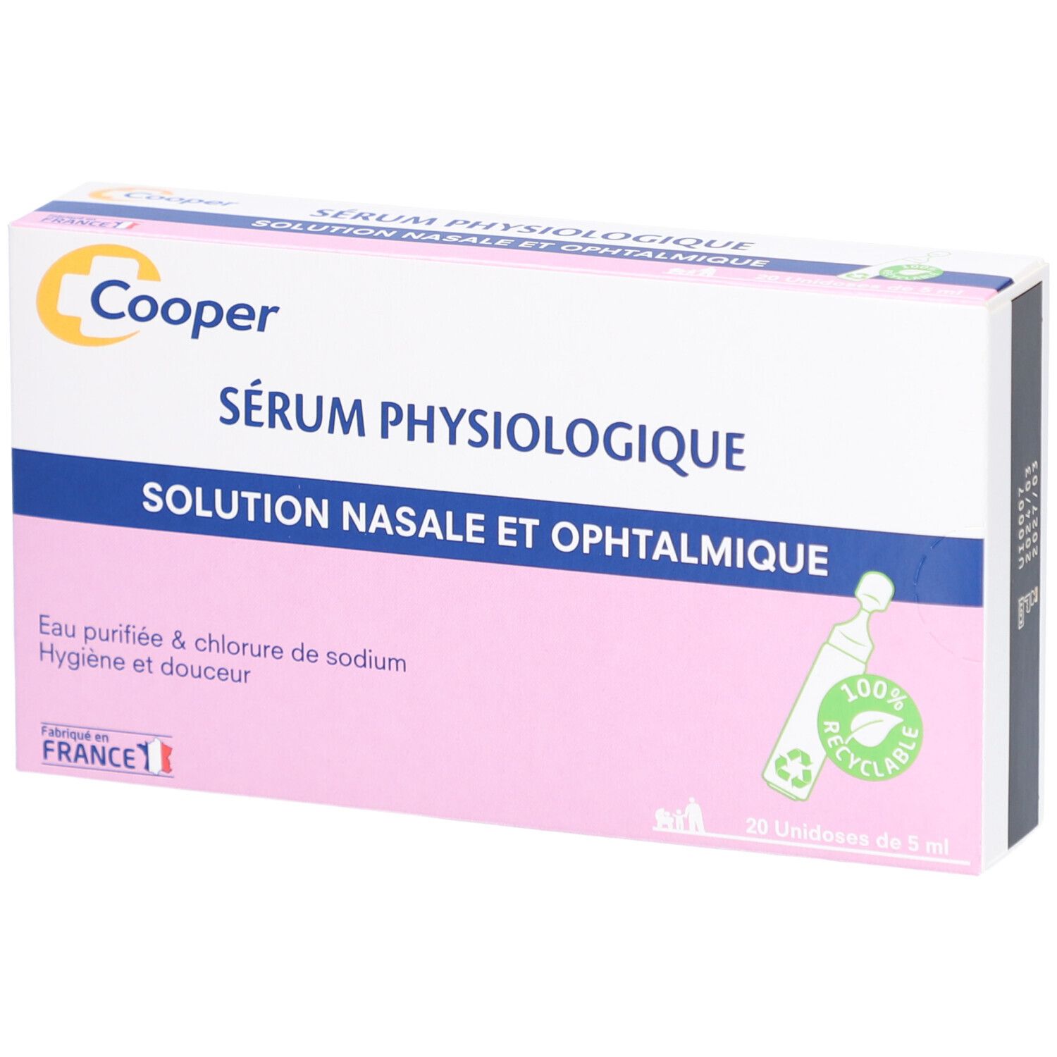 Cooper Sérum Physiologique Ampoule(S) 20 Pc(S) Nourrisson