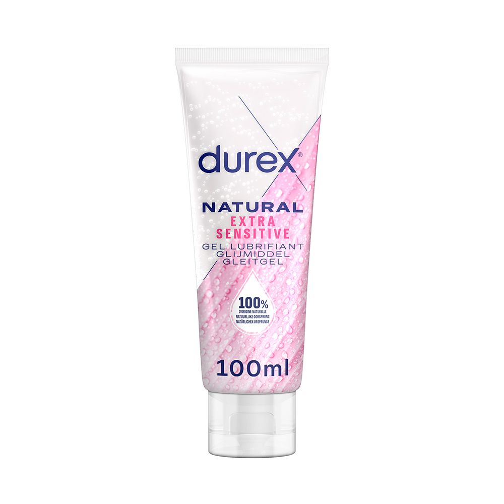 Durex Gel Lubrifiant 100% D'origine Naturel – Extra Sensitive À L'aloe Vera - 100Ml Lubrifiant(S) 100 Ml