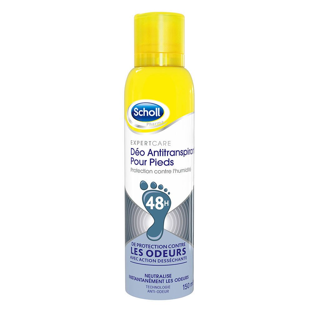 Scholl Expert Care Déo Antitranspirant pour Pieds 48h 150ml 150 ml Spray