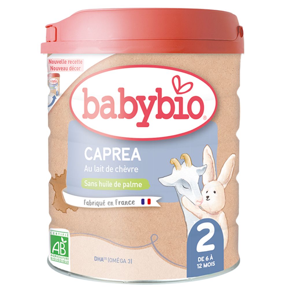 BABYBIO Caprea 2 Lait de suite pour nourisson 2ème âge en poudre 800 g Poudre