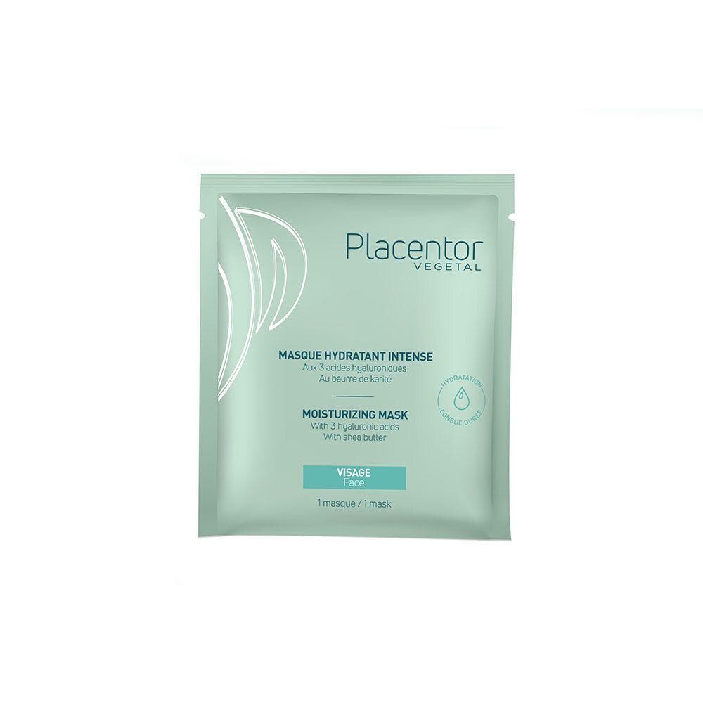 Placentor Végétal Masque Hydratant Intense Masque(S) Pour Le Visage 1 Pc(S)