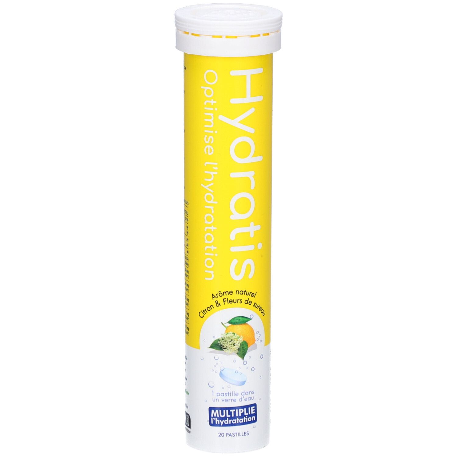 Hydratis - Pastilles Hydration Electrolytes Citron / Fleur De Sureau Comprimés Effervescents 20 Pc(S) Enfants - Image 1