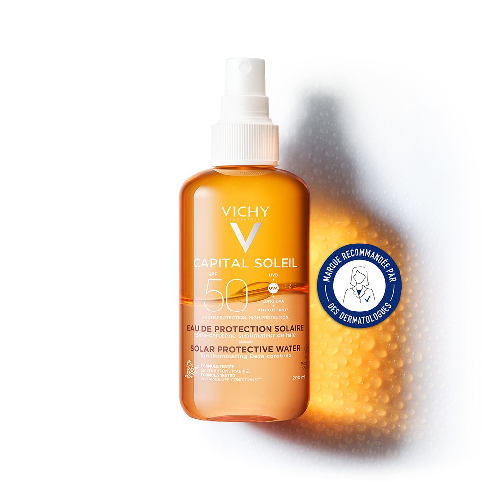 Capital Soleil Eau de protection solaire hâle sublimé SPF50 200 ml Solution(S)