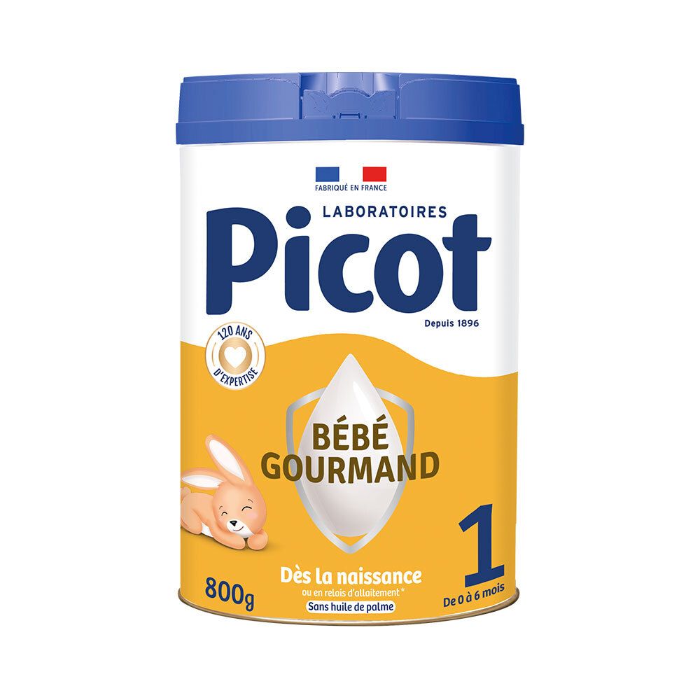 Picot Expert Bébé Gourmand 1, Lait pour nourrisson 1er âge, bt 800 g 800 g Poudre