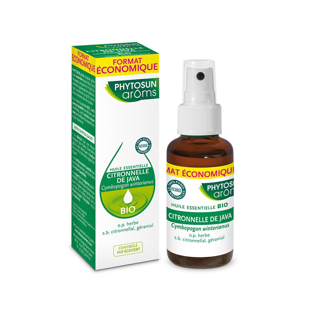 Phytosun Arôms Huile Essentielle Bio Citronnelle de Java 30ml Goutte(S) Orale(S) 30 ml