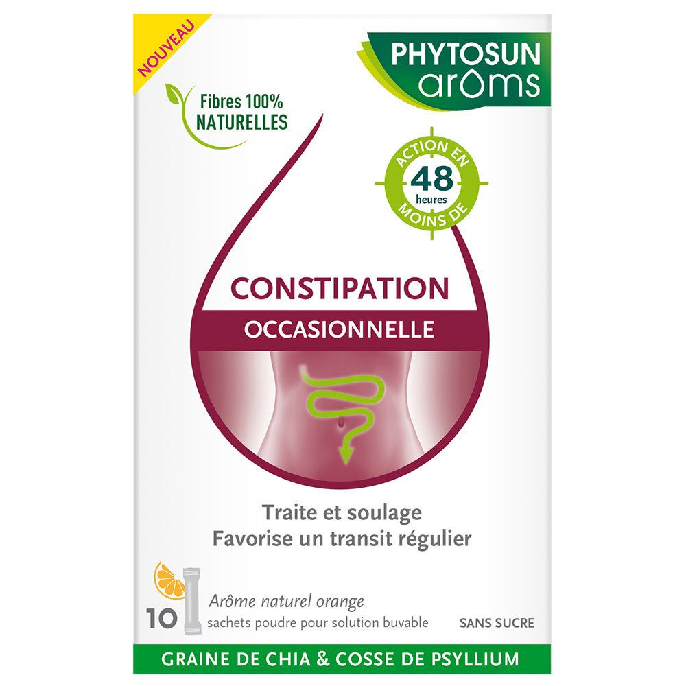 Phytosun Orange Aroms Constipation Occasionnelle Arôme Naturel X10 Sachets - Image 3