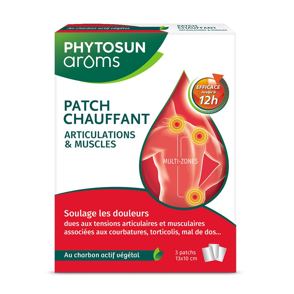 Phytosun Arôms Patch Chauffant Articulations et Muscles 3 Patchs 3 pc(s) Pansement(S)