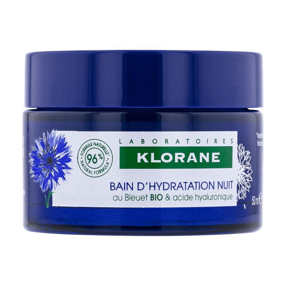 Klorane Bain D’hydratation Nuit Au Bleuet Bio Crème Pour La Peau 50 Ml