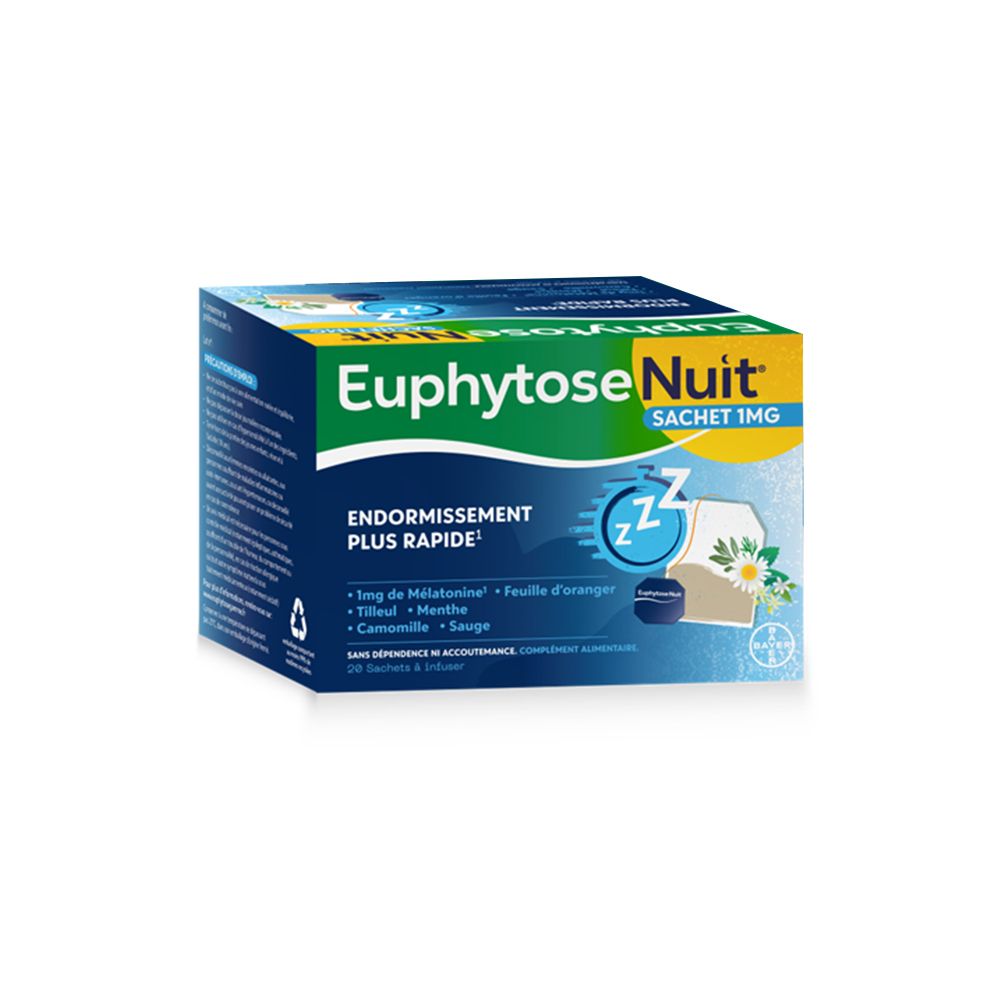 Euphytose Euphytosenuit Sommeil Mélatonine Et Feuille D'oranger Sachet(S) 20 Pc(S) Enfants