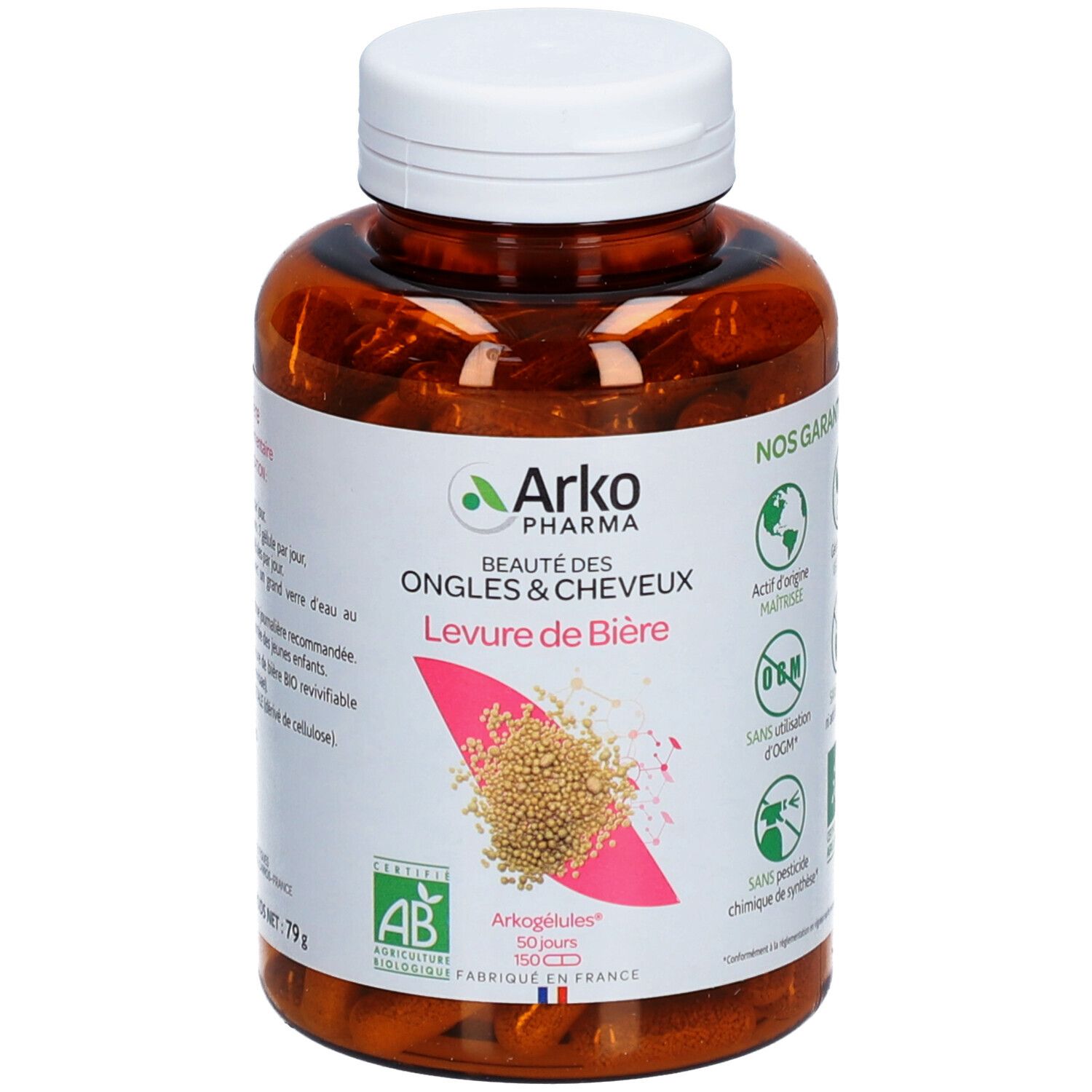 Arkogélules Arkopharma Arkocaps Levure De Bière Bio Capsule(S) 150 Pc(S) Enfants