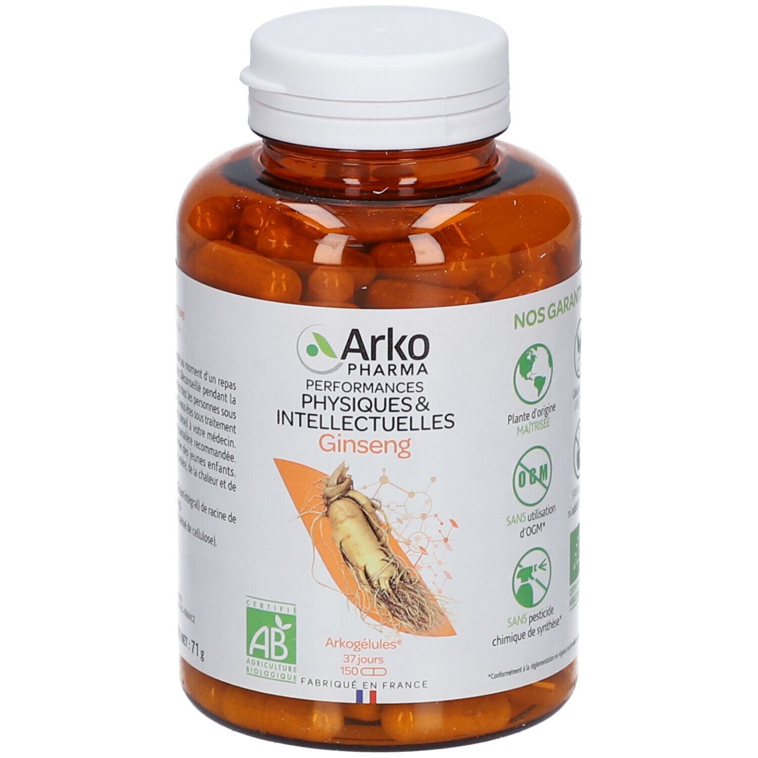Arkogélules Arkopharma Ginseng Bio Capsule(S) 150 Pc(S) Enfants