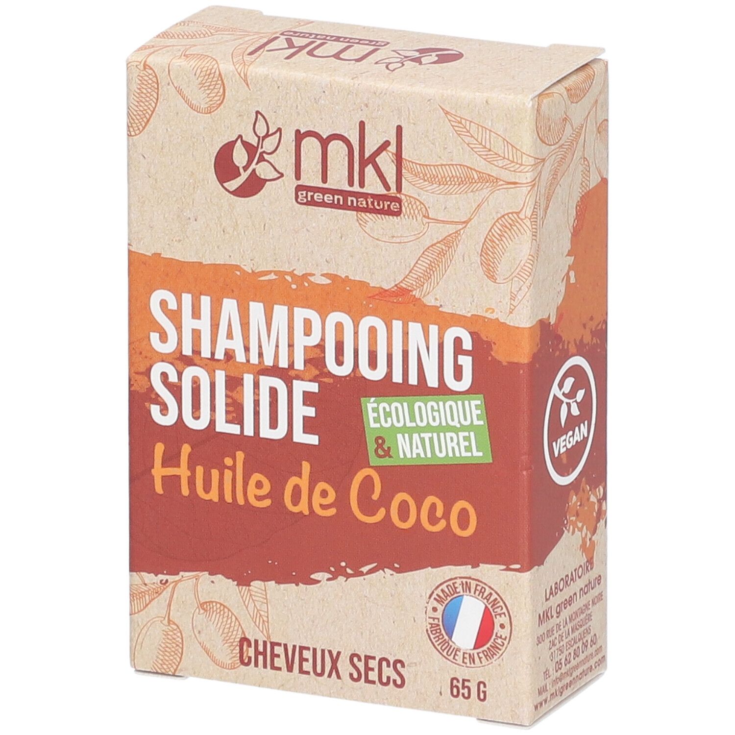 mkl SHAMPOOING SOLIDE - HUILE DE COCO 65 g Shampooing