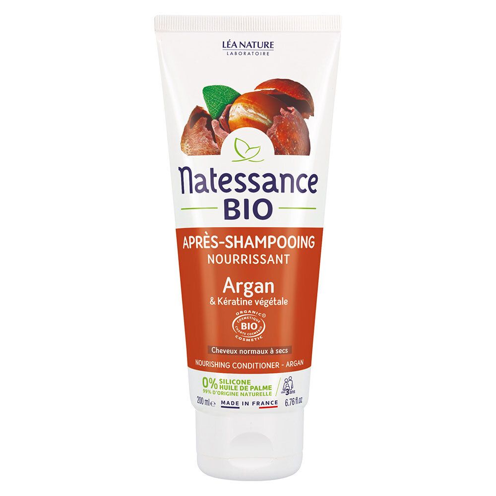 Natessance Après-Shampooing Nourrissant Argan et Kératine Végétale 200 ml Après-Shampooing(S)