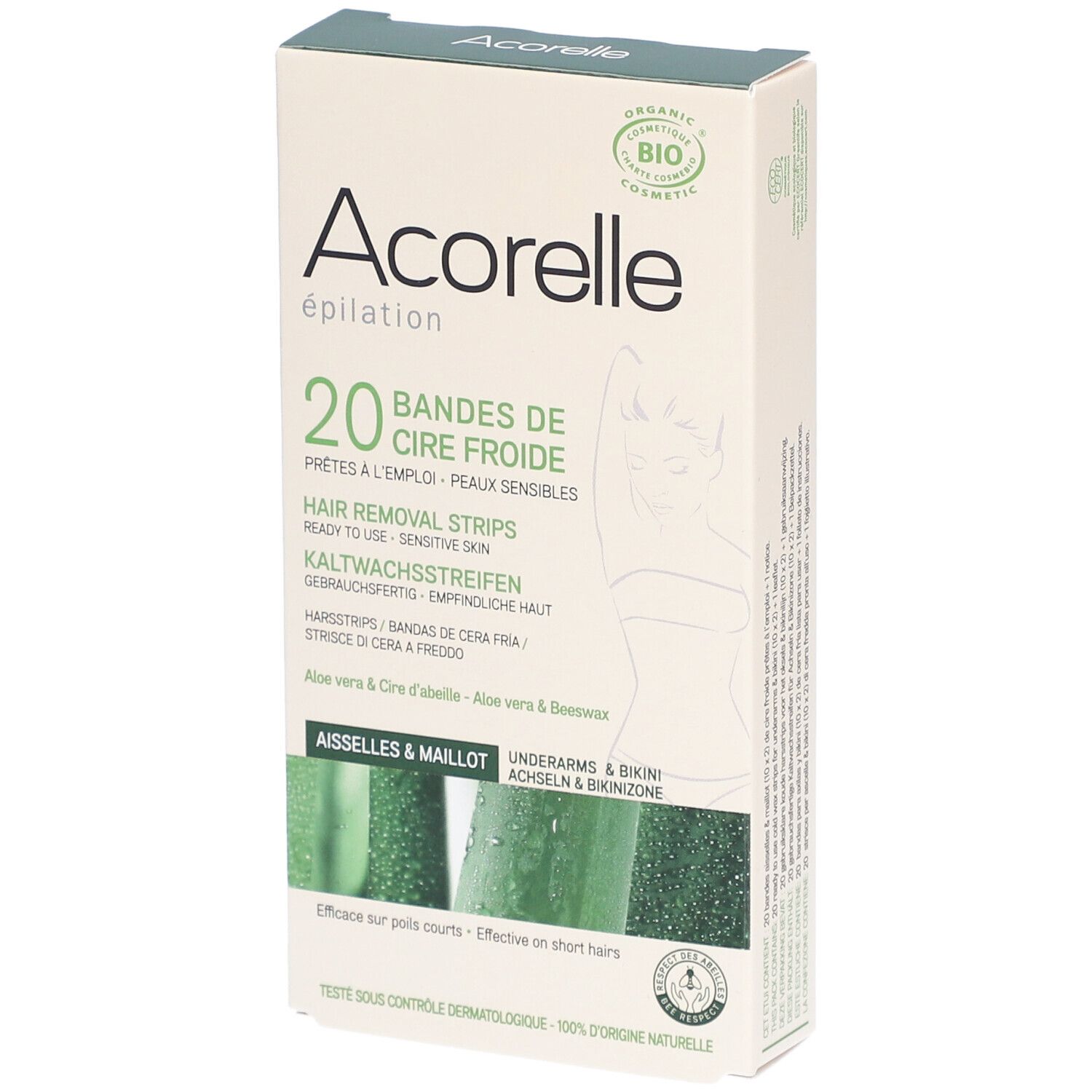 Acorelle Bande De Cire Froide Maillot Bande(S) 1 Pc(S)