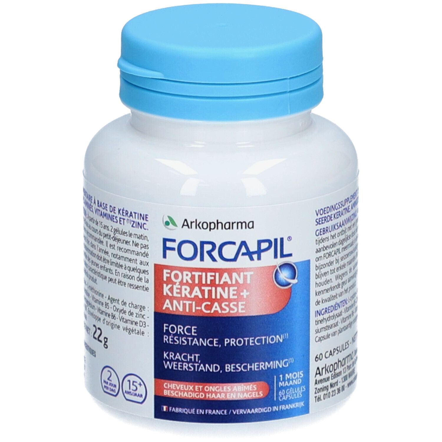 Arkopharma Forcapil Kératine+ Anti-Casse 60 pc(s) Capsule(S)