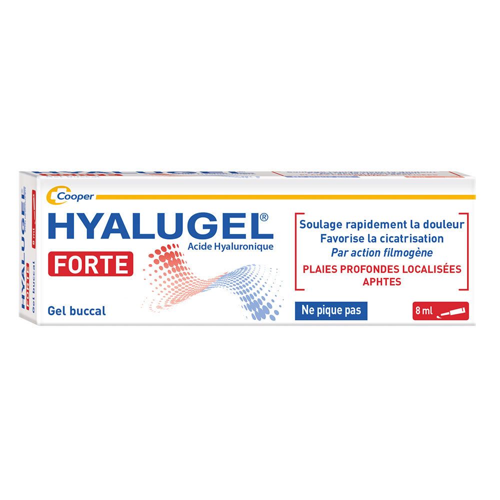 Hyalugel Hyalugel® - Gel Buccal Plaies Profondes Localisées Lésions Buccales Sévères Et Douloureuses Aphtes Acide Hyaluronique Buccal 8 Ml Enfants