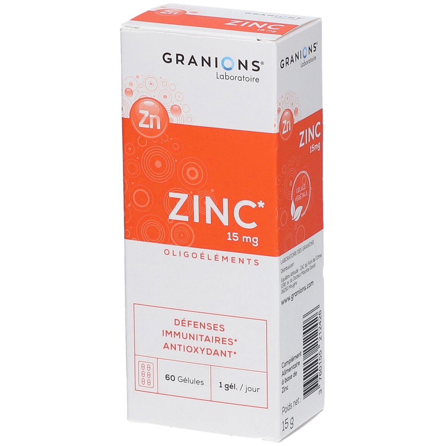 Granions Laboratoire Des Granions® Zinc Capsule(S) 60 Pc(S) Enfants