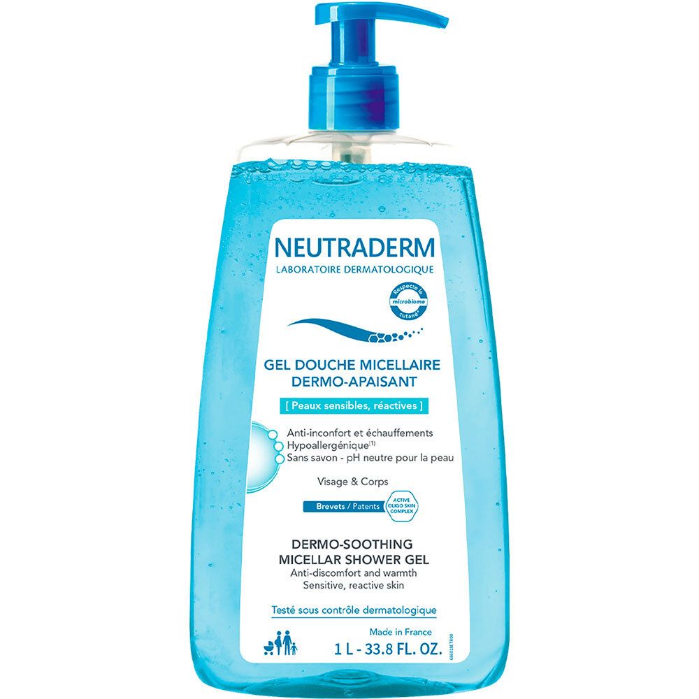 Neutraderm Gel Douche Micellaire Dermo-Apaisant Douche 1000 Ml Enfants