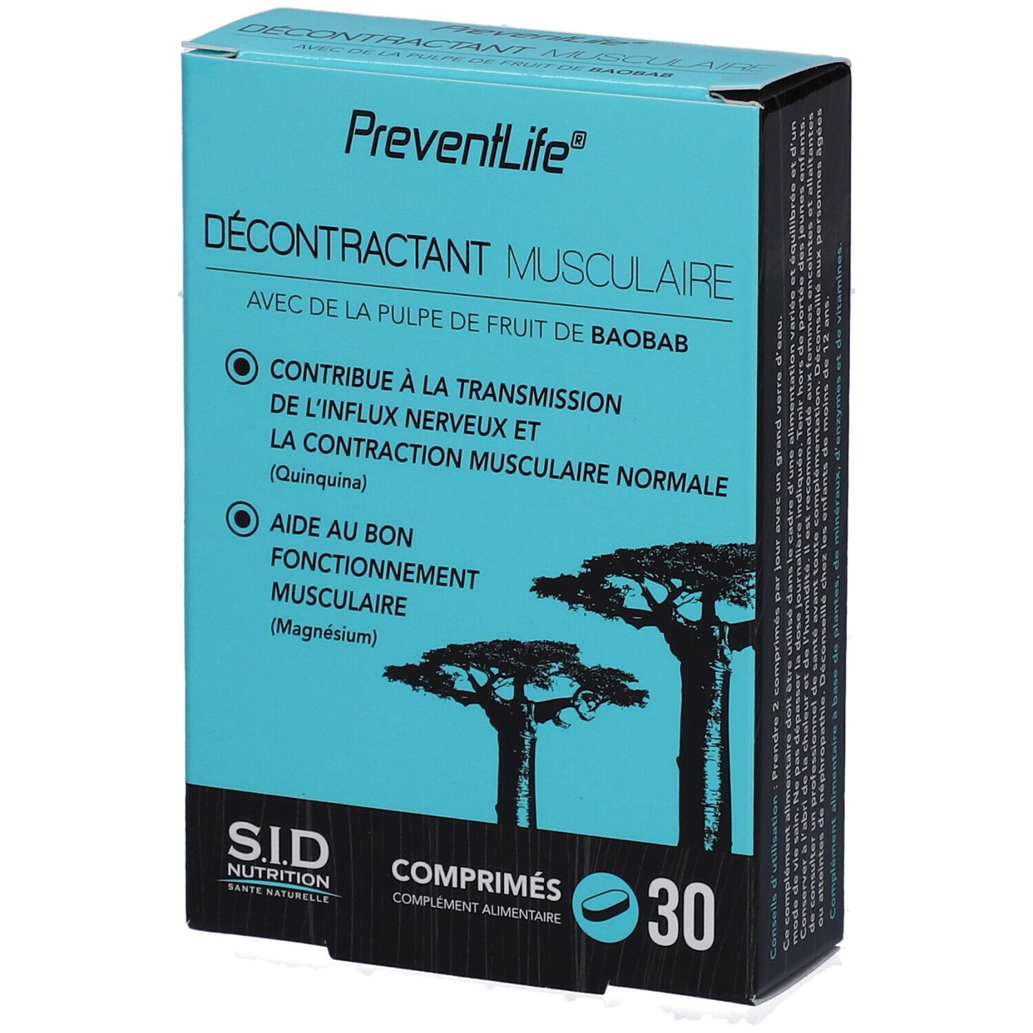 SID Nutrition PreventLife Décontractant Musculaire 30 pc(s) Comprimé(S)