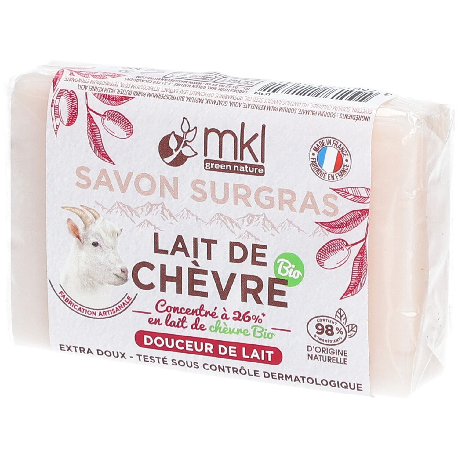 Mkl Savon Lait De Chèvre - Douceur Savon 100 G