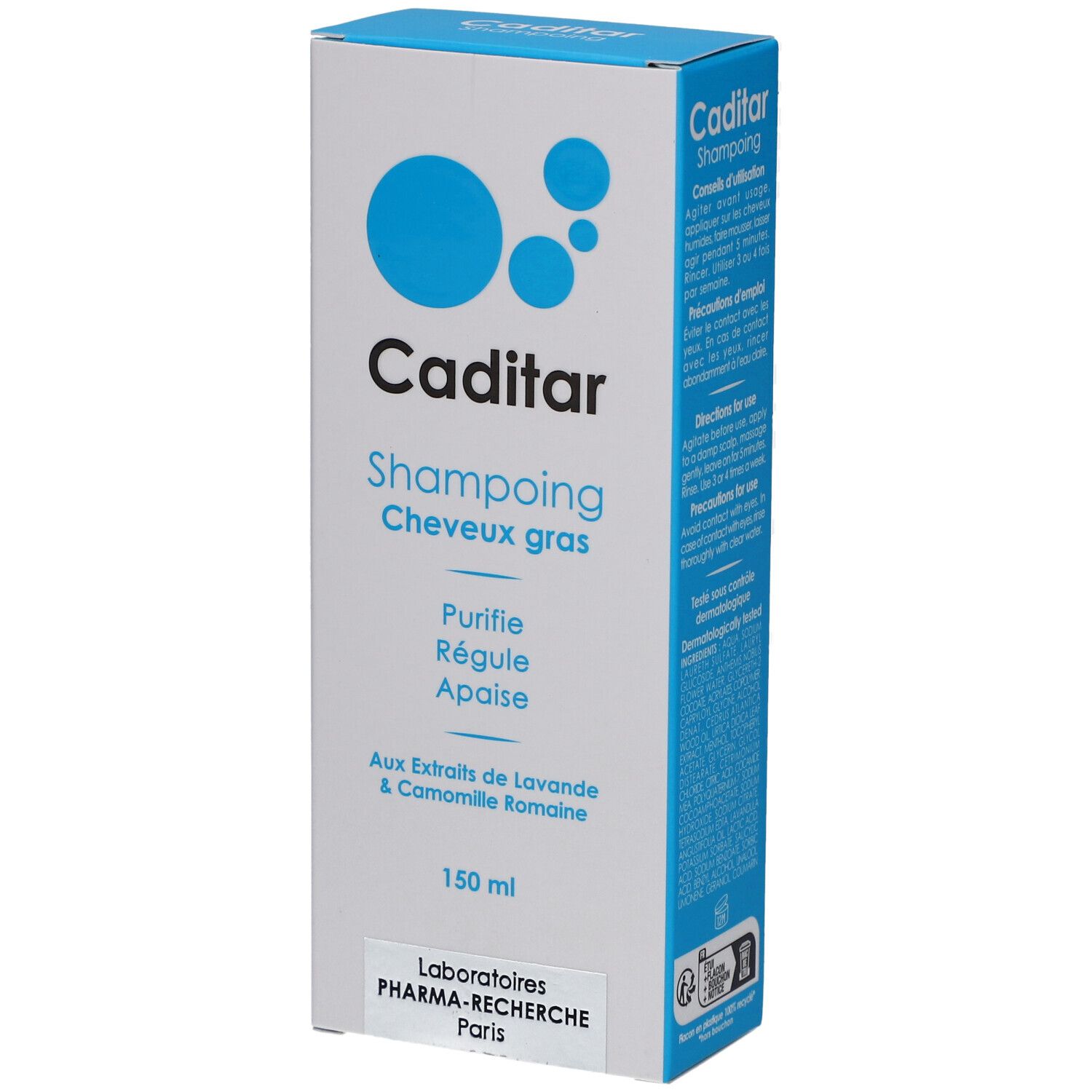 Caditar Shampoing Cheveux Gras Shampooing 150 ml