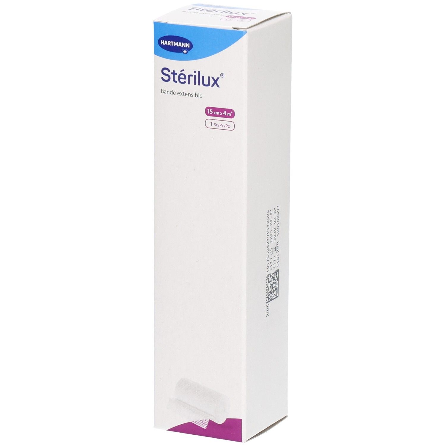 STÉRILUX - Bande extensible pour pansement 4 m à l'étirage x 15 cm (ref. 241576/1) - unité 1 pc(s)