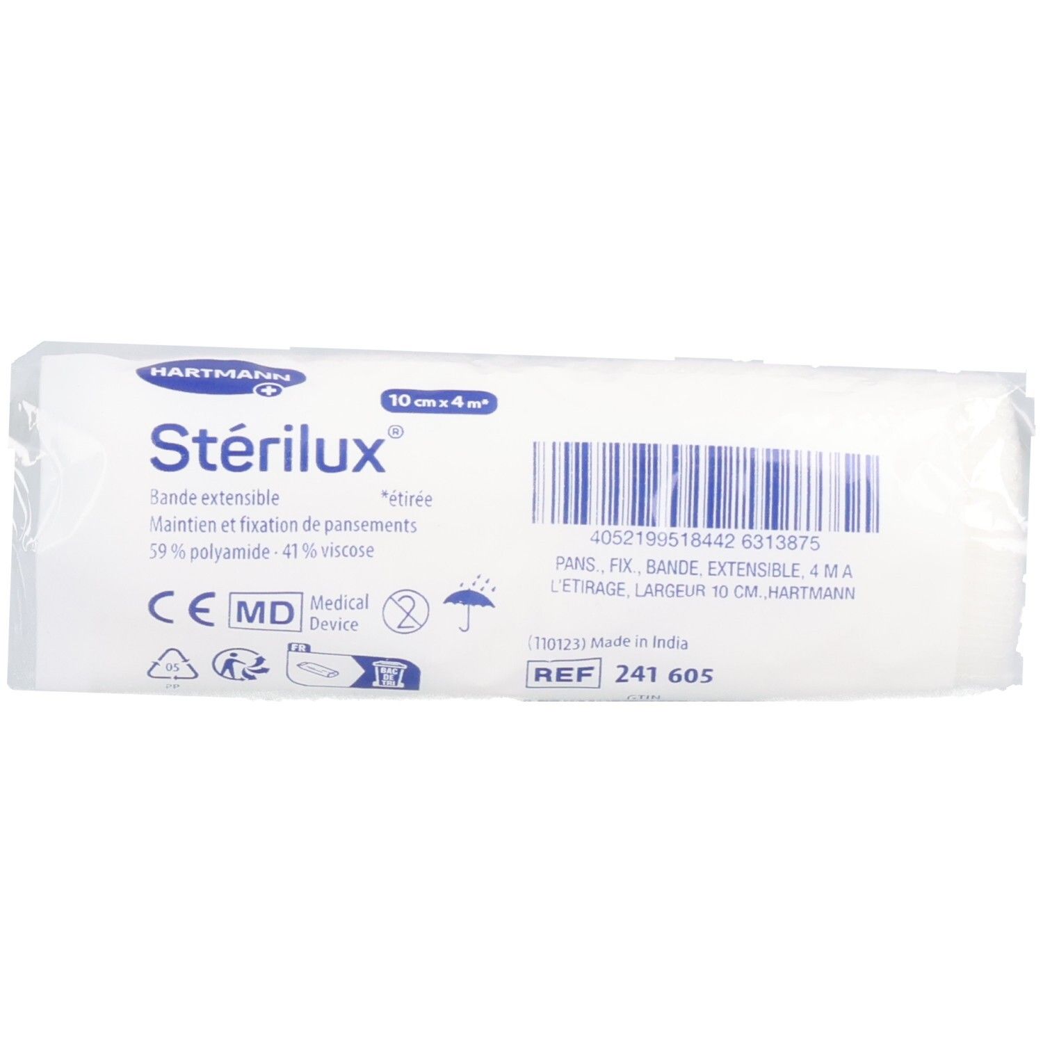 Hartmann Sterilux 10 Cm X 4 M Bande(S) 1 Pc(S)