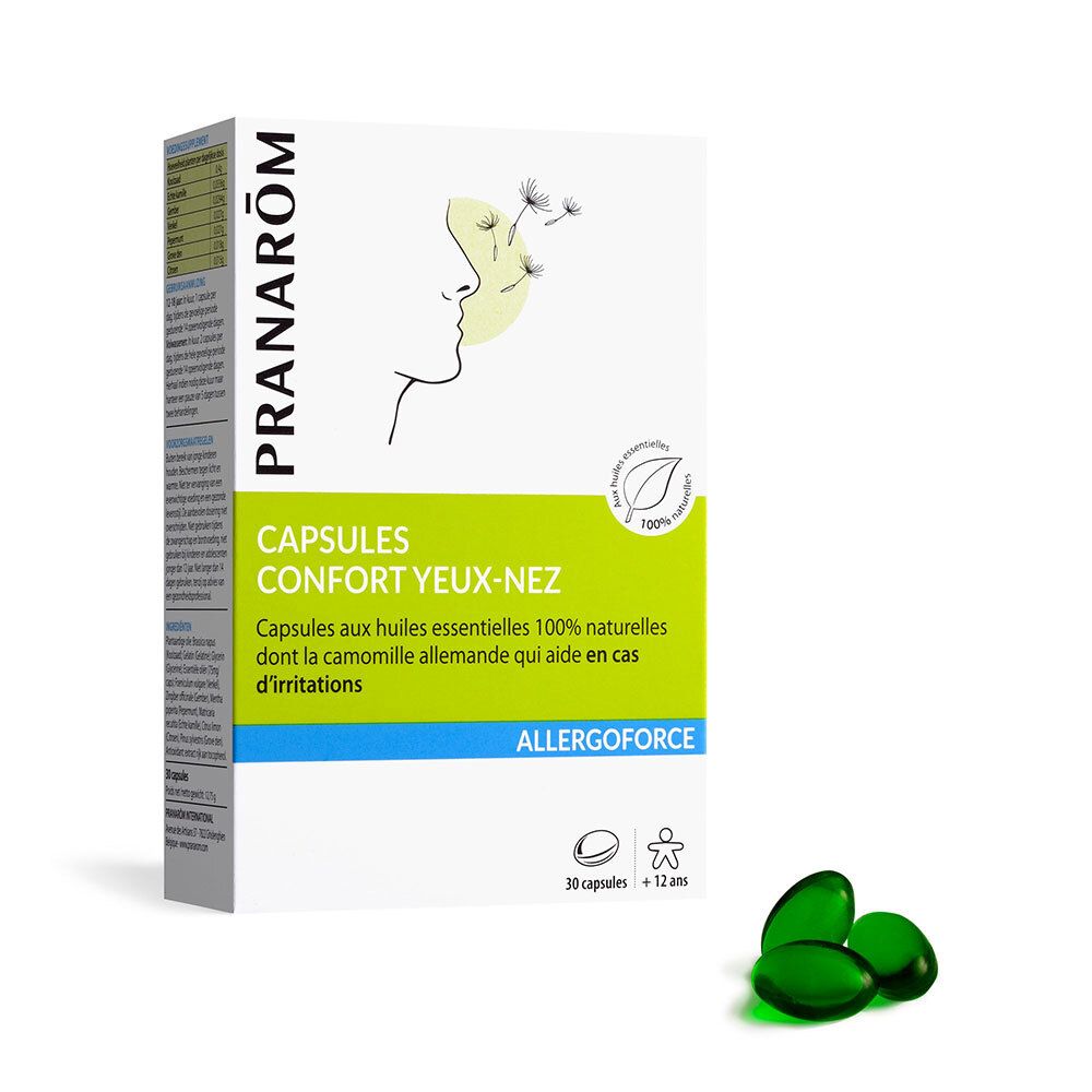 PRANAROM Allergoforce Capsules Confort Yeux-Nez 30 pc(s) Capsule(S)