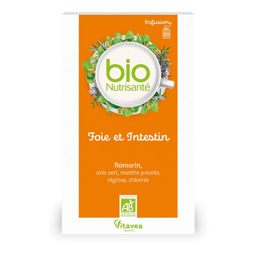 Nutrisanté Bio Infusion Foie Et Intestin Thé Instantané 20 Pc(S) - Image 1