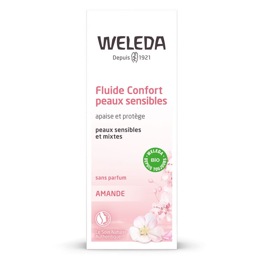 Weleda Fluide Confort Absolu À L'amande Peaux Sensibles Émulsion 30 Ml