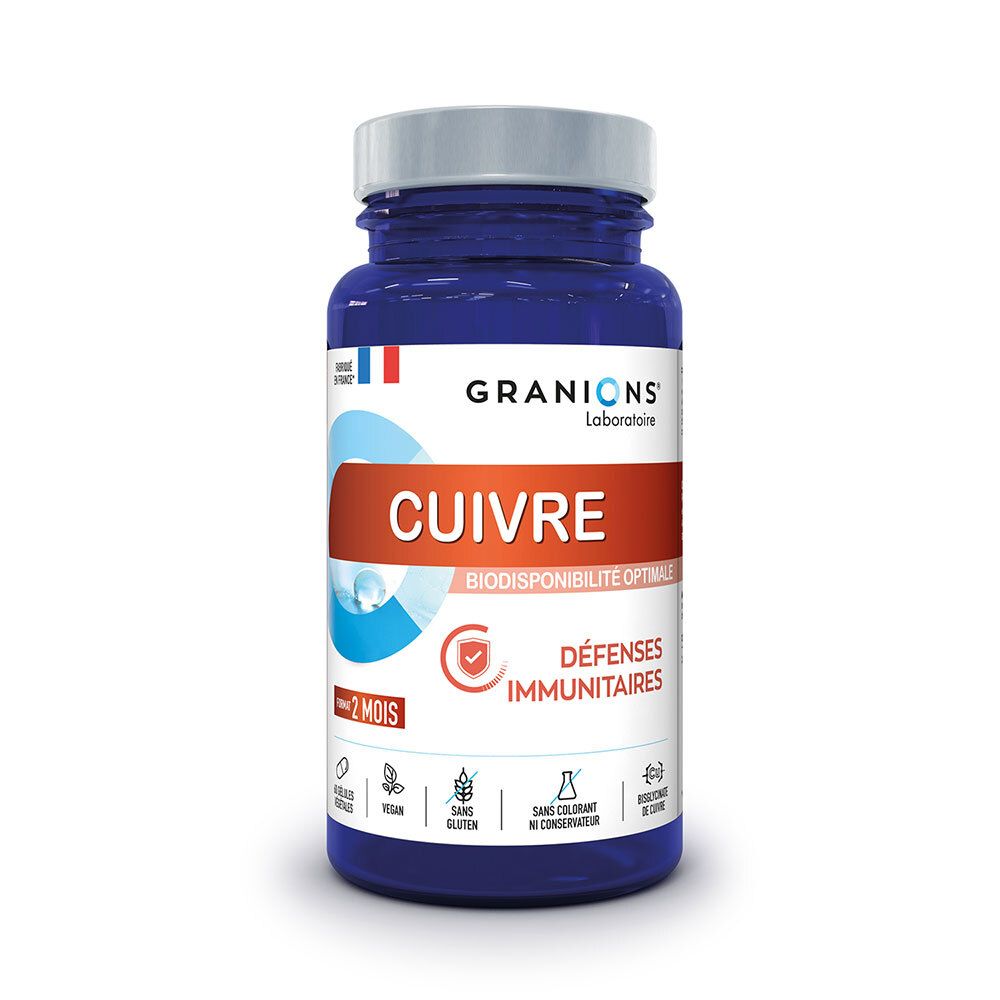 Granions Femme Bisglycinate De Cuivre, 60 Gélules Végétales, - Image 3