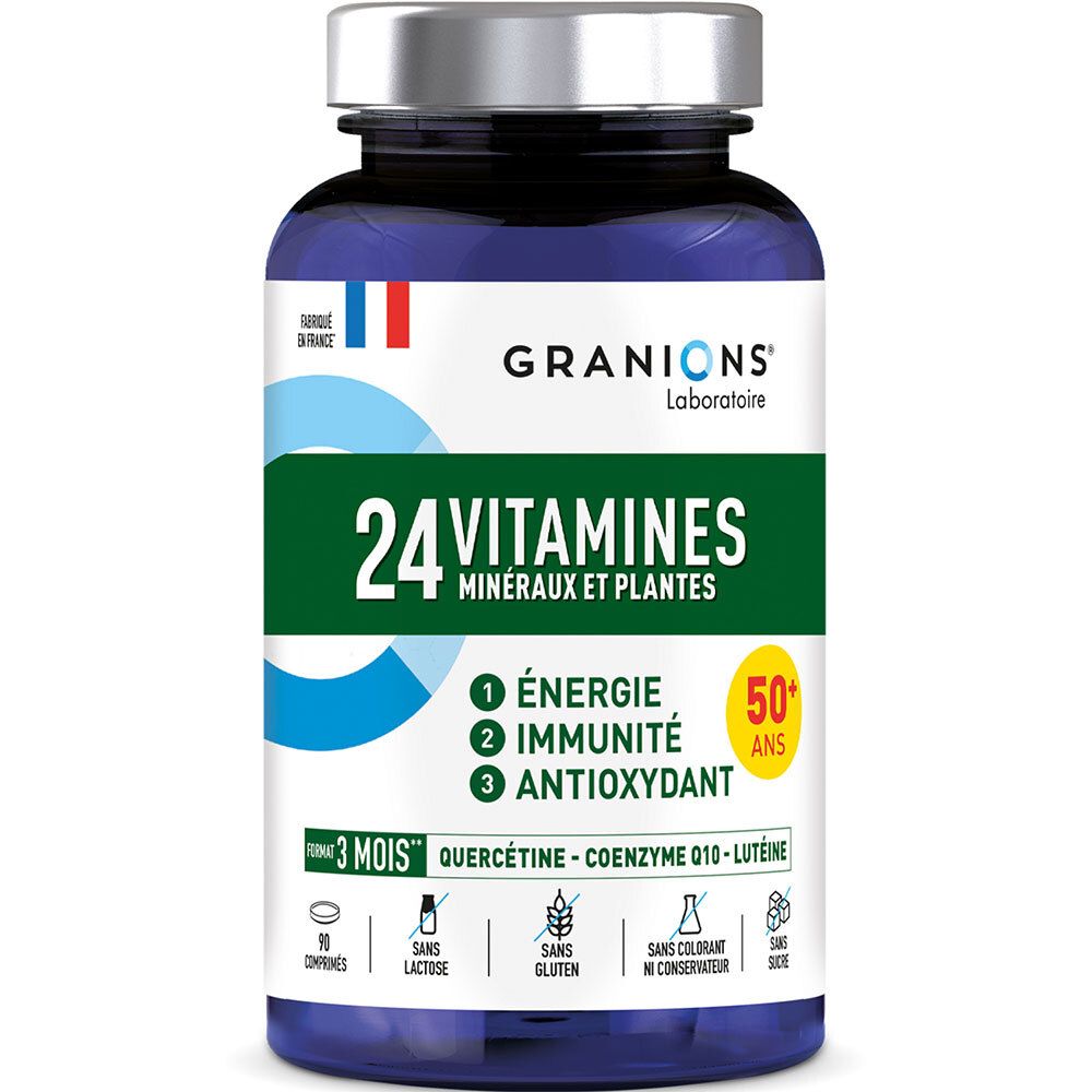 Granions Laboratoire Des Granions® 24 Vitamines Minéraux Et Plantes - Sénior Comprimé(S) 90 Pc(S) Enfants