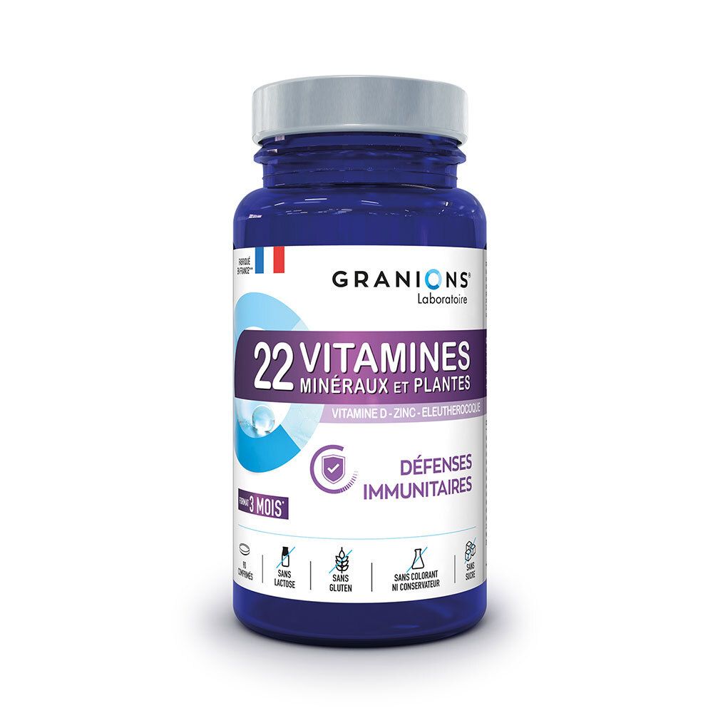 Granions Laboratoire Des Granions® 22 Vitamines Minéraux Et Plantes - Défenses Immunitaires Comprimé(S) 90 Pc(S) Enfants