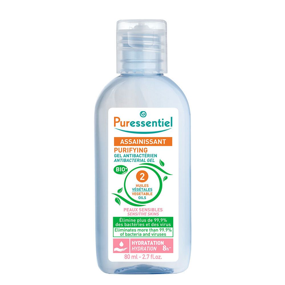 Puressentiel Assainissant Gel Antibactérien Peaux Sensibles Gel(S) 80 ml