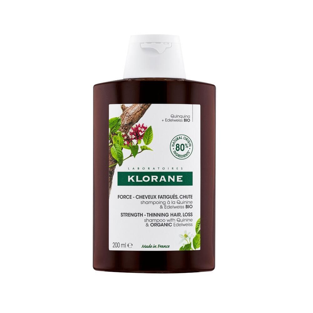 Klorane Shampoing À La Quinine & Edelweiss Bio Shampooing 200 Ml