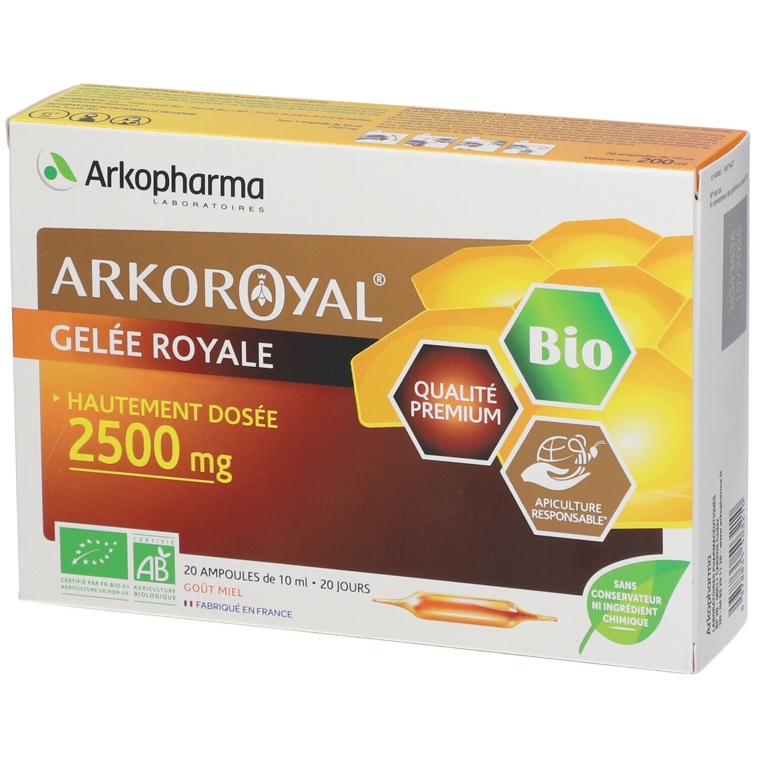 Arkoroyal Arkopharma Arkoroyal® Gelée Royale Bio 2500 Mg Solution Orale 200 Ml Enfants