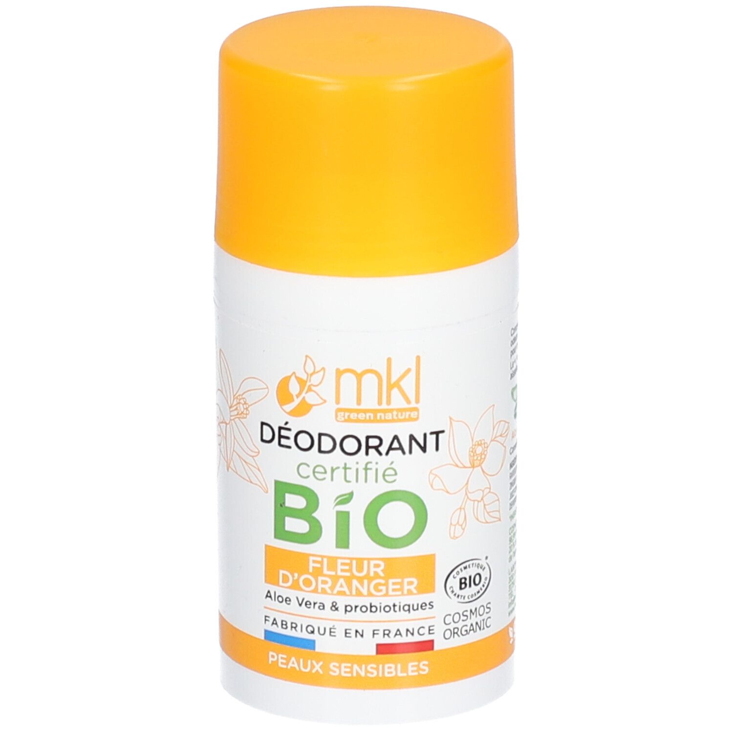 Mkl Déodorant Certifié Bio - Fleur D'oranger Rouleau 50 Ml