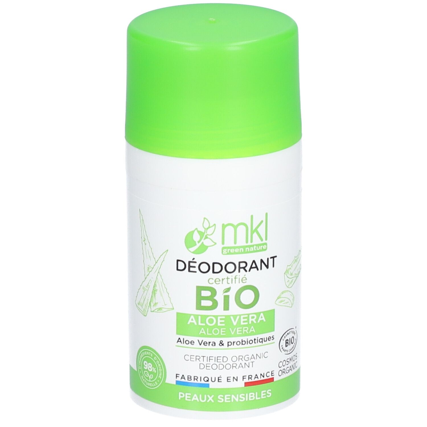 Mkl Déodorant Certifié Bio - Aloe Vera Rouleau 50 Ml - Image 1