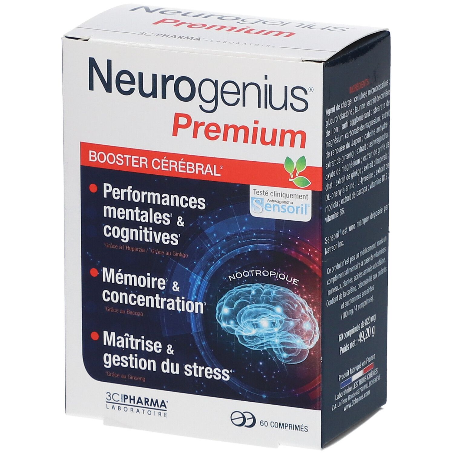 3C Pharma 3C Pharma® Neurogenius® Premium Comprimé(S) 60 Pc(S) Enfants