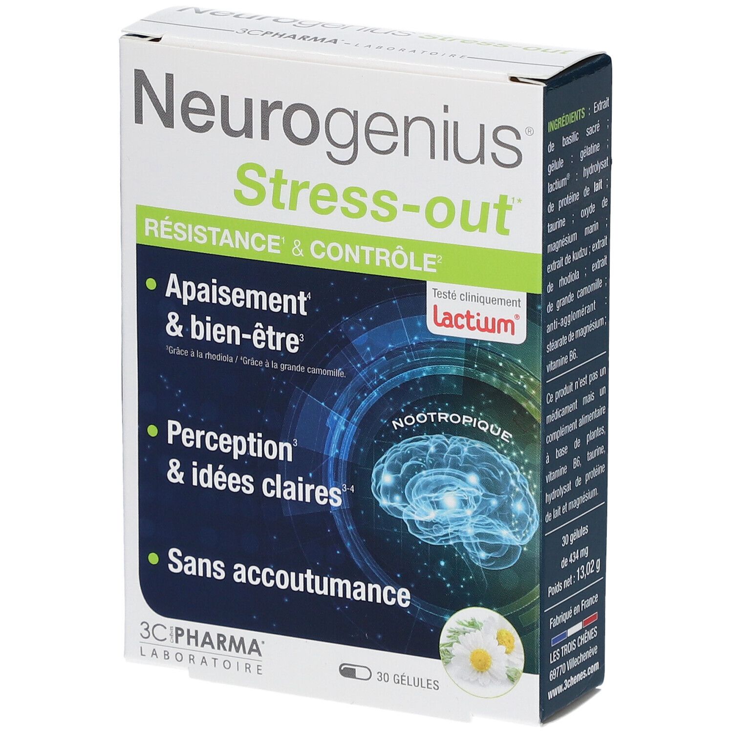3C Pharma 3C Pharma® Neurogenius® Stress Out Comprimé(S) 30 Pc(S) Enfants