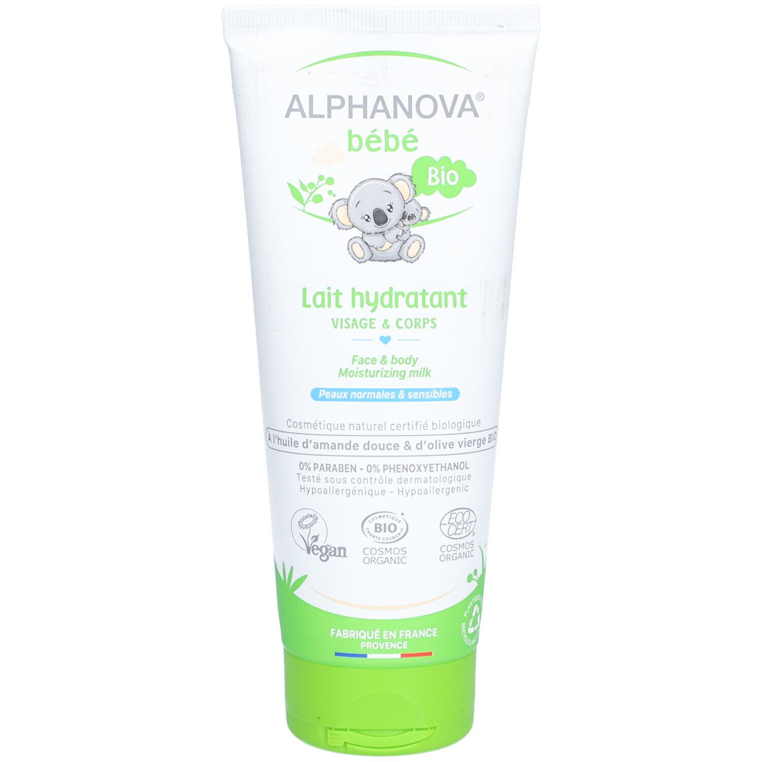 Alphanova Bébé Lait Hydratant Visage & Corps 200 Ml