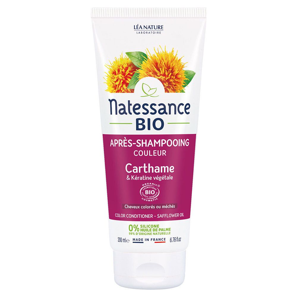 Natessance Après-Shampooing Couleur Bio Carthame et Kératine Végétale 200 ml Après-Shampooing(S)