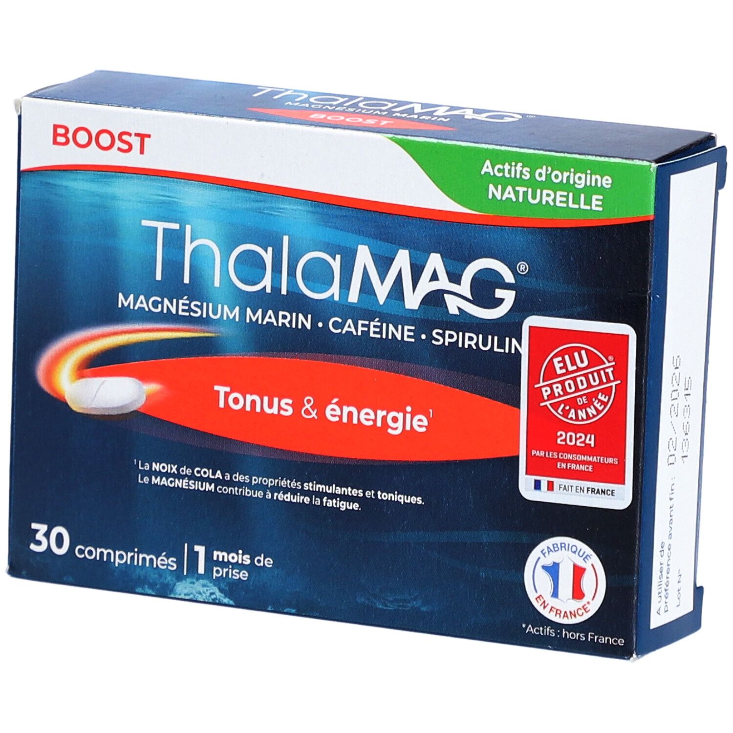 Biocodex Thalamag Boost Magnésium Marin - Caféine Spiruline Comprimé(S) 30 Pc(S) Enfants - Image 1