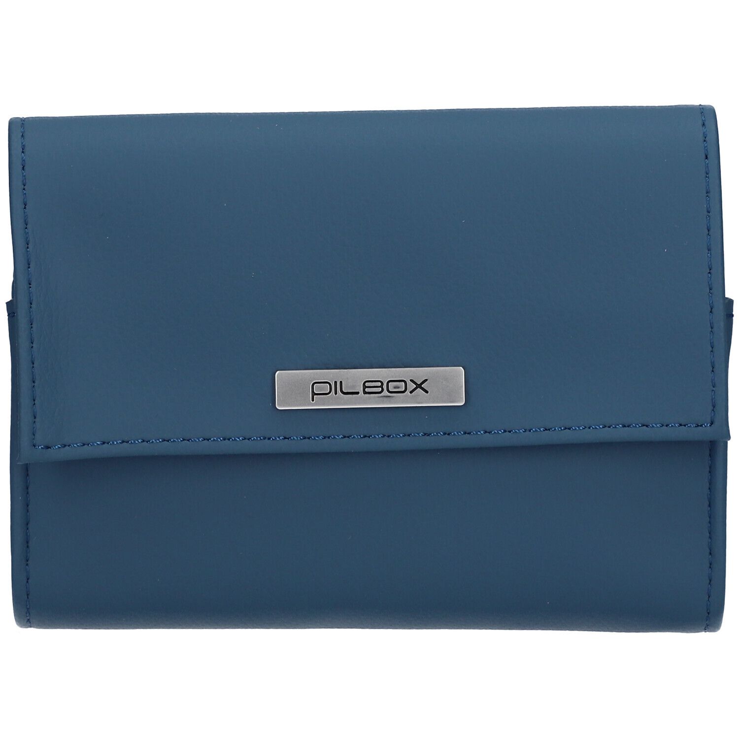 PILBOX LIBERTY - Pilulier hebdomadaire - 4 compartiments par jour - sécurité nuit (coloris aléatoire fauve/petrole ou marron) 1 pc(s) Distributeur