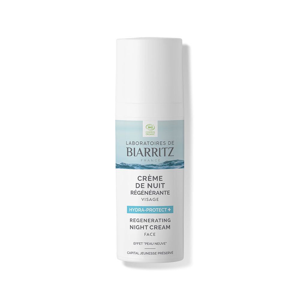 Laboratoires De Biarritz Hydra-Protect+ Crème Nuit Régénérante Pour La Peau 50 Ml