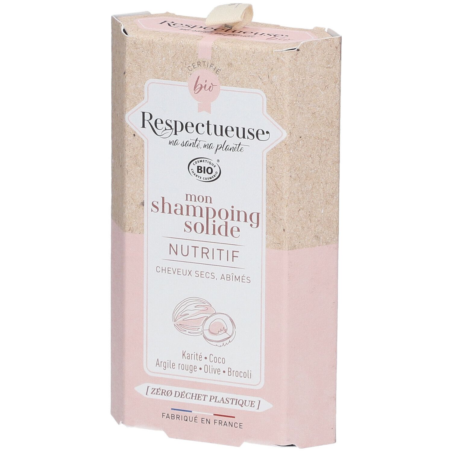 Respectueuse Mon Shampoing Solide NUTRITIF Bio Shampooing 75 g