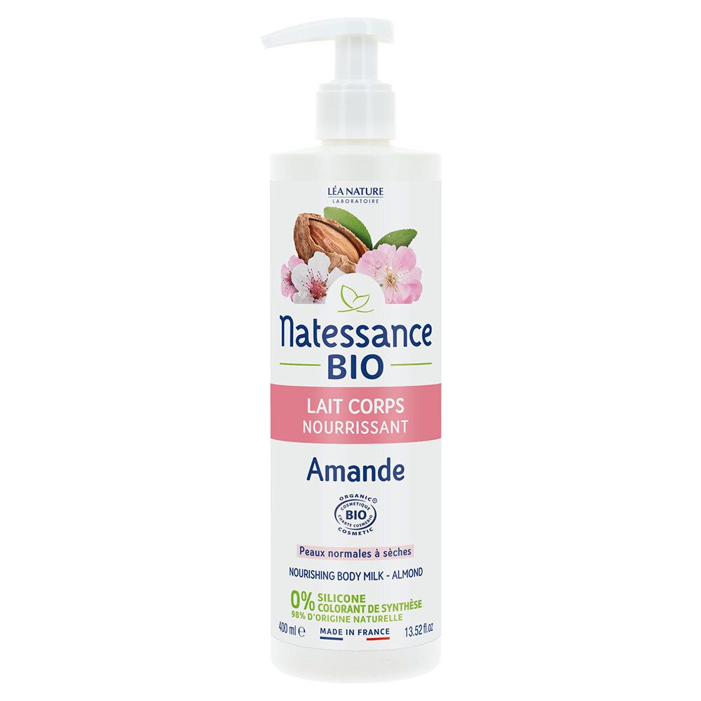 Natessance Lait Corps Nourrissant Amande Bio 400 ml - Image 4