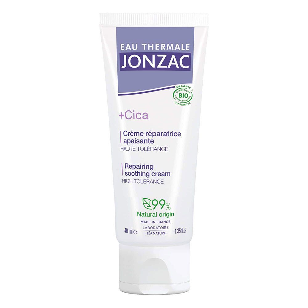 Eau Thermale Jonzac® Jonzac +Cica Crème Réparatrice Apaisante Bio Peaux Irritées Pour La Peau 40 Ml