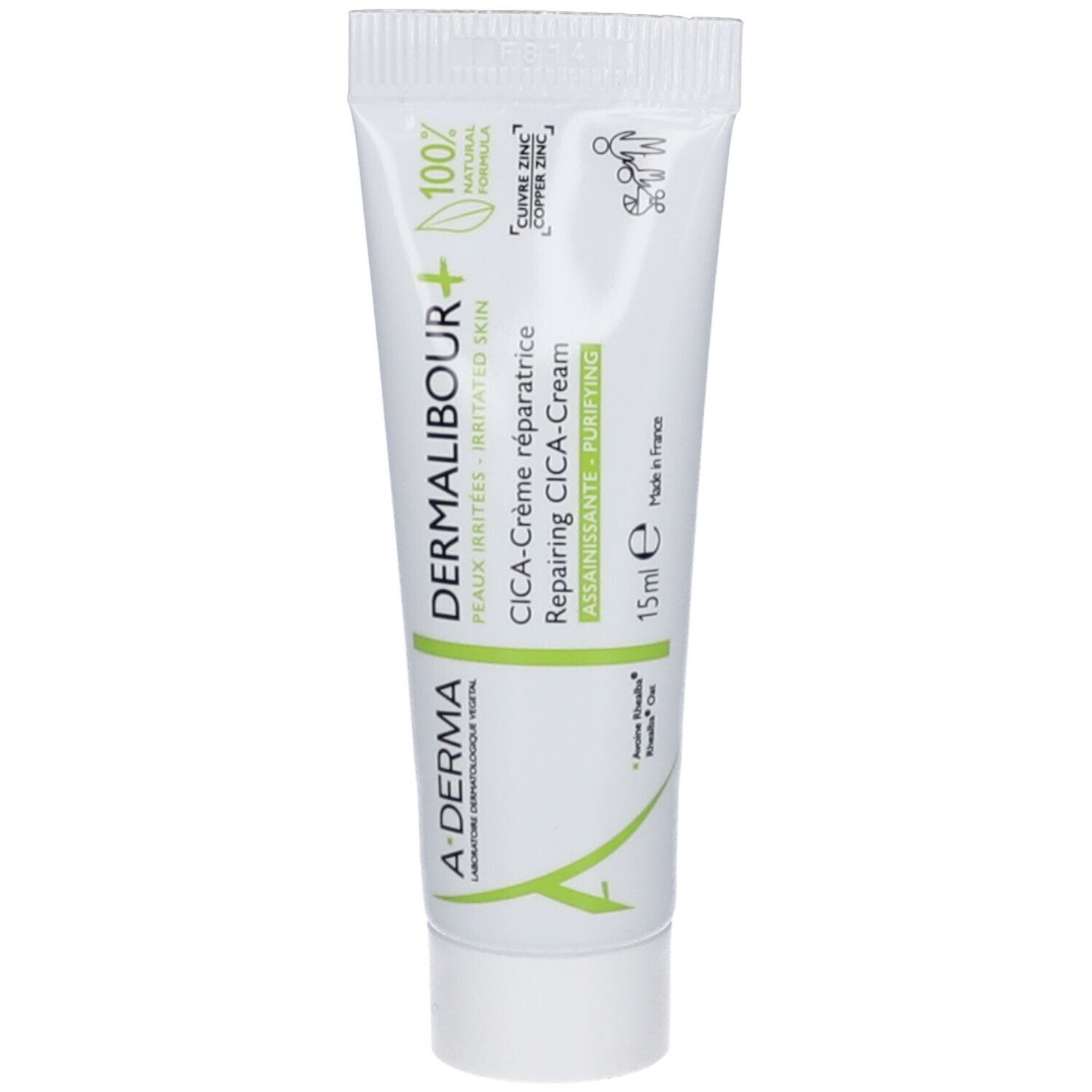 A-Derma Dermalibour+ Cica Crème Réparatrice Assainissante Pour La Peau 15 Ml