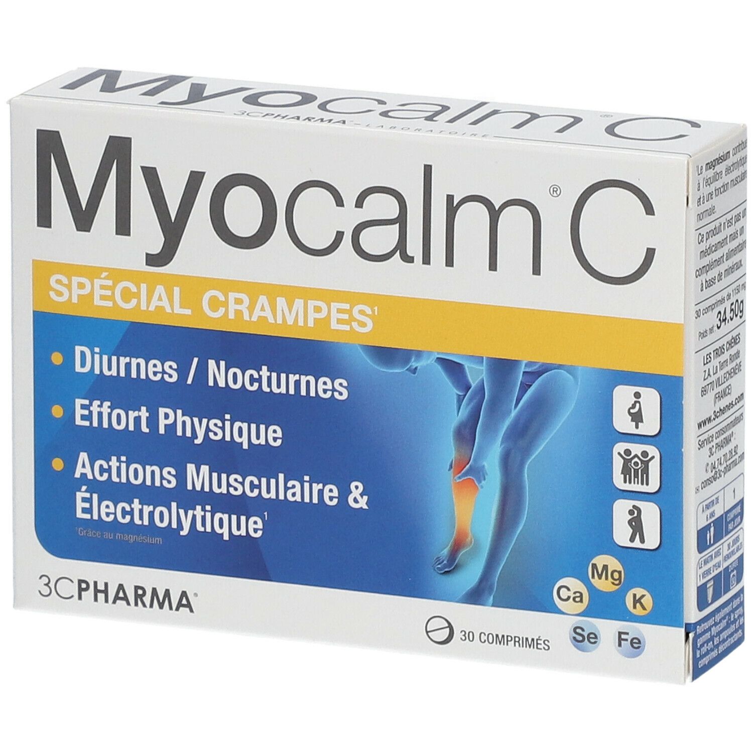 3C PHARMA® Myocalm® C Spécial Crampes Comprimé(S) 30 pc(s)